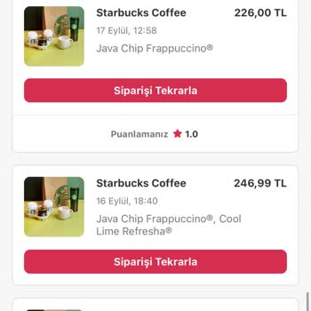 Starbucks İhmali Eksik Ürün Göndermeleri