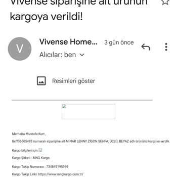 Vivense Sahte Takip Numarası