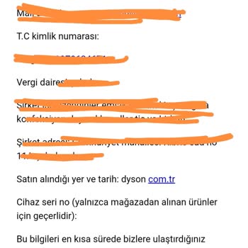 Dyson Kurumsal Fatura Kesmiyor