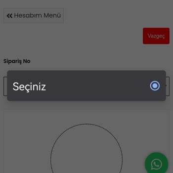 Nazliye İade Etmek İstiyorum WP İletişime Bakın Artık Ve Sitede İade Kutumu Aç