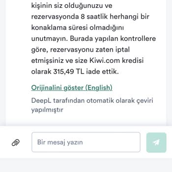 Kiwi.com Kiwi Uçak Bileti Şikayetim