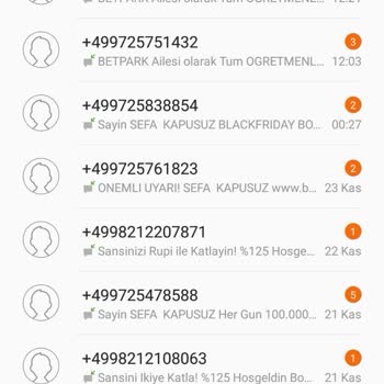 Betpark Sitesinde Sürekli Mesaj Atılması