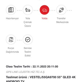 Vestel Ve Kargo Şirketi Ürünümü Teslim Etmiyor