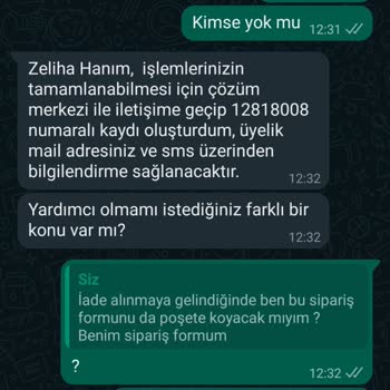 A101 Yanlış Sipariş Hayal Kırıklığı