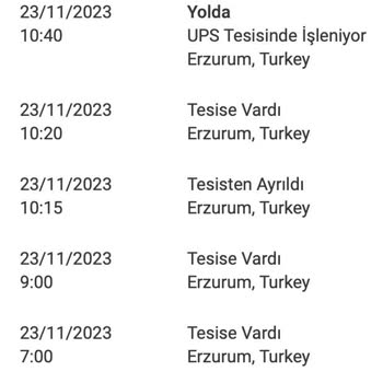 UPS Türkiye'nin Kargomu Firmada Günlerce Bekletmesi