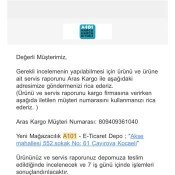 A101 İlgisizliği Ve Para İdesi Yapmaması