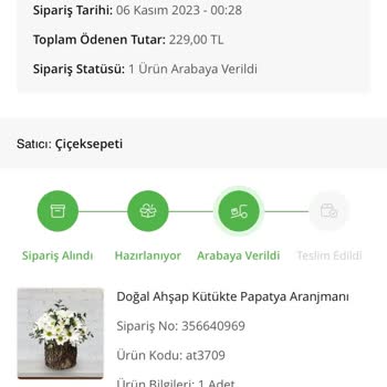 Çiçek Sepeti Teslimat Sorunu