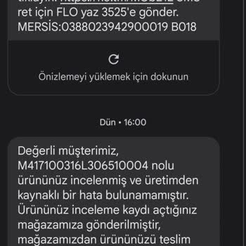 Sincan Çarşı FLO Ayakkabı Garanti Mağduriyeti