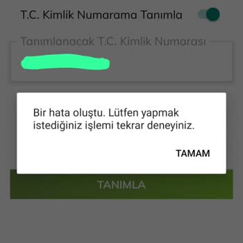 Passoligde Tanımlama Hatası