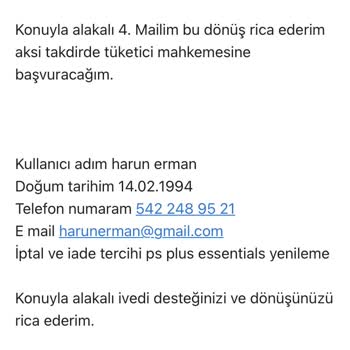 PlayStation Plus Üyelik İptali