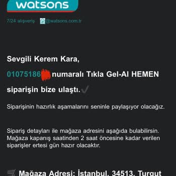 Watsons'un Kendi Kendine Ürün İptal Etmesi