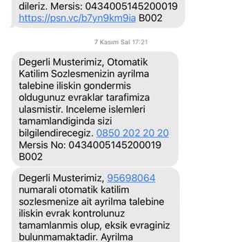 Türkiye Hayat Emeklilik Beş Ödemesi İadesi