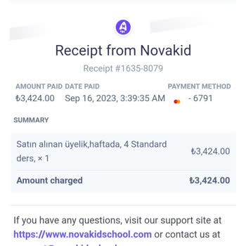 Novakid Fazla Ücret Kesmiş