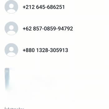 WhatsApp Yabancı Numaralar