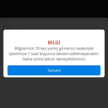 Denizbank Online Hesap Açma Hatası.