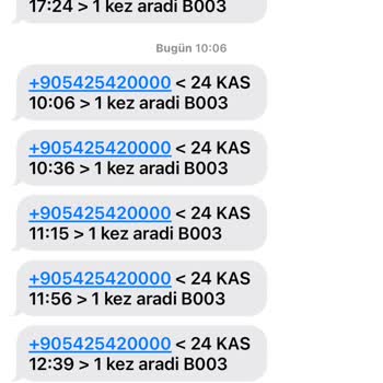 Vodafone Rahatsız Edici Aramaları Sürekli Günlerdir
