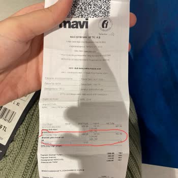 Mavi Ürünün Etiket Ve Kasa Fiyatı Farklılığı