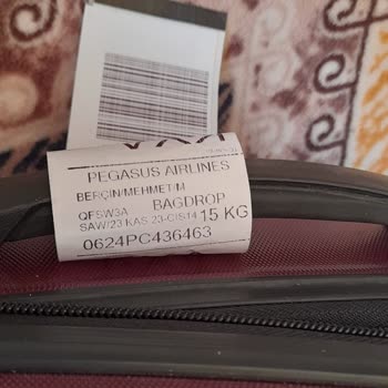 Pegasus'un Büyük Boy Valizimin Tekerleğini Kırması