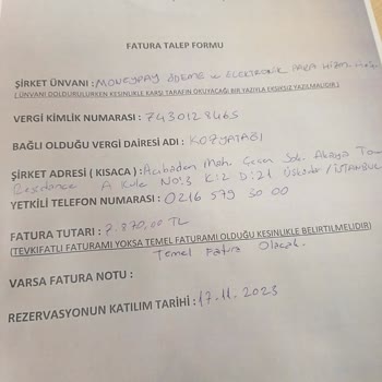 Adı Şahane 1 Haftadır Fatura Bekliyorum