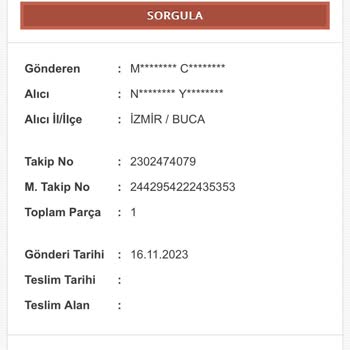 Madame Coco Kargoda Beklenen Ve Habersiz İade Edilen Ürün