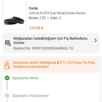 FLO Ayakkabı FLO Hazırlanmayan Sipariş