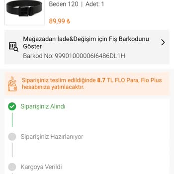 FLO Ayakkabı FLO Hazırlanmayan Sipariş