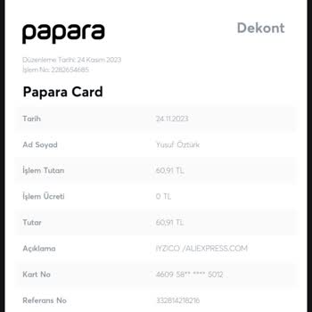 Aliexpress Geri İade Para