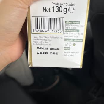 Nestle Damak Çikolatanın İçinden Güve Çıkması