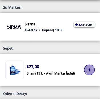 Sırma Su Teslimat Mağduriyeti