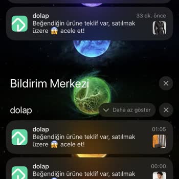 Dolap Uygulaması Bildirim Sıklığı
