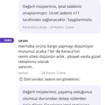 Karaca Züccaciye Karaca Çaydanlık Siparişimde Yaşanan Kargolama Gecikmesi