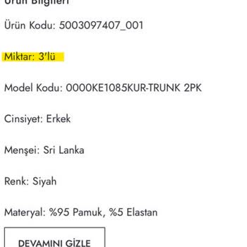 Boyner Eksik Kutu İçeriği