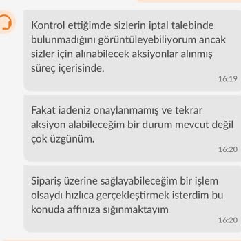 Trendyol Yemek Siparişimi İptal Etti Ve İadem Yapılmadı