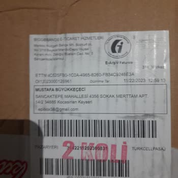 Biggshop Yanlış Ürün Kargolama