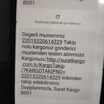 Sürat Kargo Kargo Teslim Etmiyor
