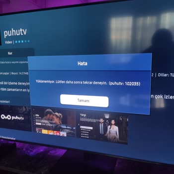 Samsung TV Uygulama Yükleme Hatası