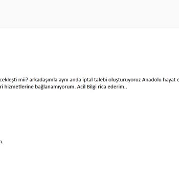 Türkiye Hayat Emeklilik BES İptal Talebim Yanıtsız Kaldı!