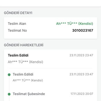 Trendyol Ekspresi Kargo Teslim