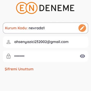 "endeneme" Uygulamasına Üye Olduğum Halde Giremiyorum