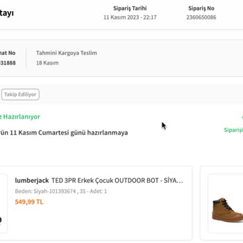FLO Mağazası Satın Aldığımız Ayakkabımızı Göndermiyor