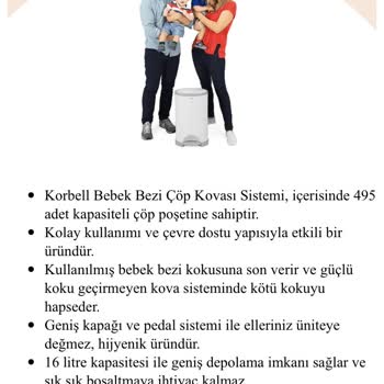 ebebek Korbel Çöp Kovası Sistemi