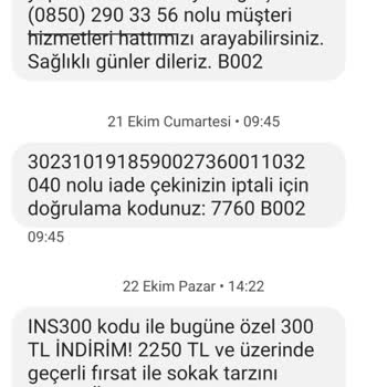 In Street Mağaza Tarafından Paranın İade Edilmemesi