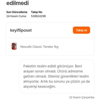 Hepsiburada Rıza Ve İznim Olmadan Satın Alımlarımın Teslimi Hakkında