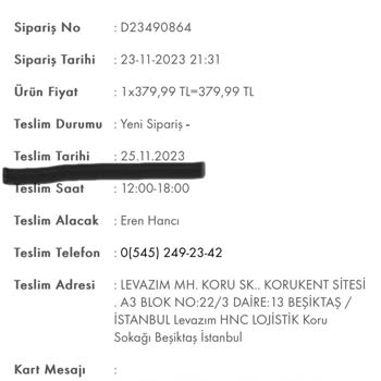 Taze Çiçek (tazecicek.com) Sipariş Tarihini Değiştirdiler.