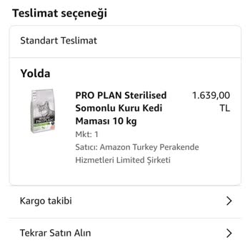 Amazon Karşılığı Olmayan Kargo Takip No