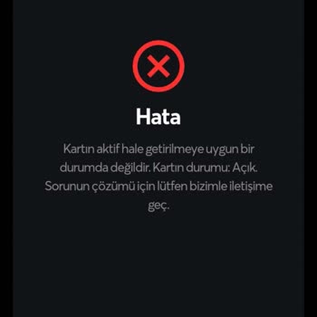 Papara Kartımı Aktif Edemiyorum