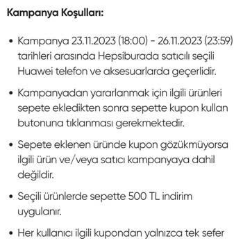 Hepsiburada'nın Kullanılamayan Teferruatlı Kuponu