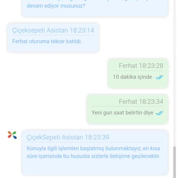 ÇiçekSepeti Mağduriyet Ve İade Edilmeyen Para