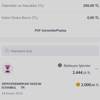 Sipay ile 10 TL ödeme işlemi yaparken hesabımdan 2000 TL çekildi