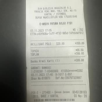 BİM İade Alınmaması İle İlgili